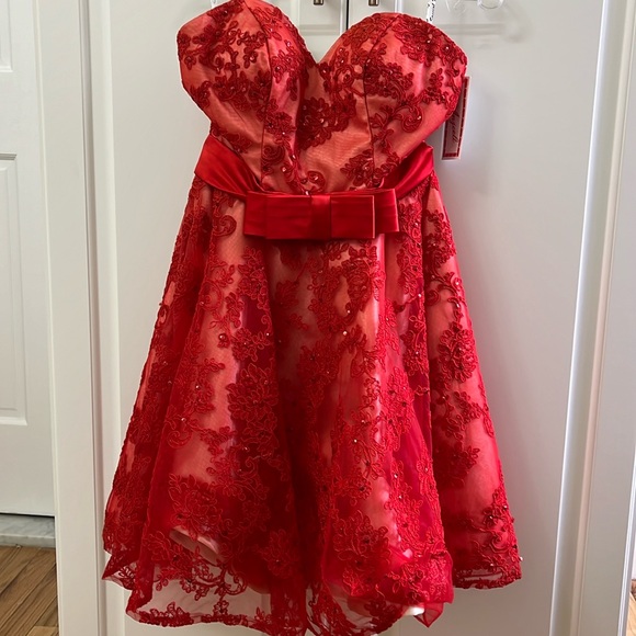 Corset/bustier red dress - Picture 1 of 5